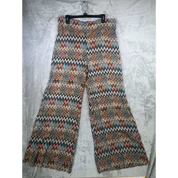 RANCHO ESTANCIA Womens 2XL Palazzo Pants Southwest Boho Hippie Western - Picture 1 of 8
